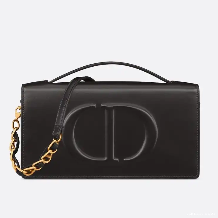Calfskin Black Bag CD Mini Dior Signature 0514 Luxury